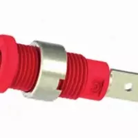 2mm Jack with Faston Terminal - Red